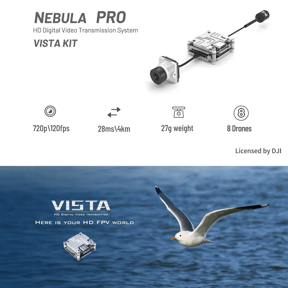 Комплект Caddx Nebula Pro Vist – обзор и цена Caddx Vista Nebula Pro Digital Kit
